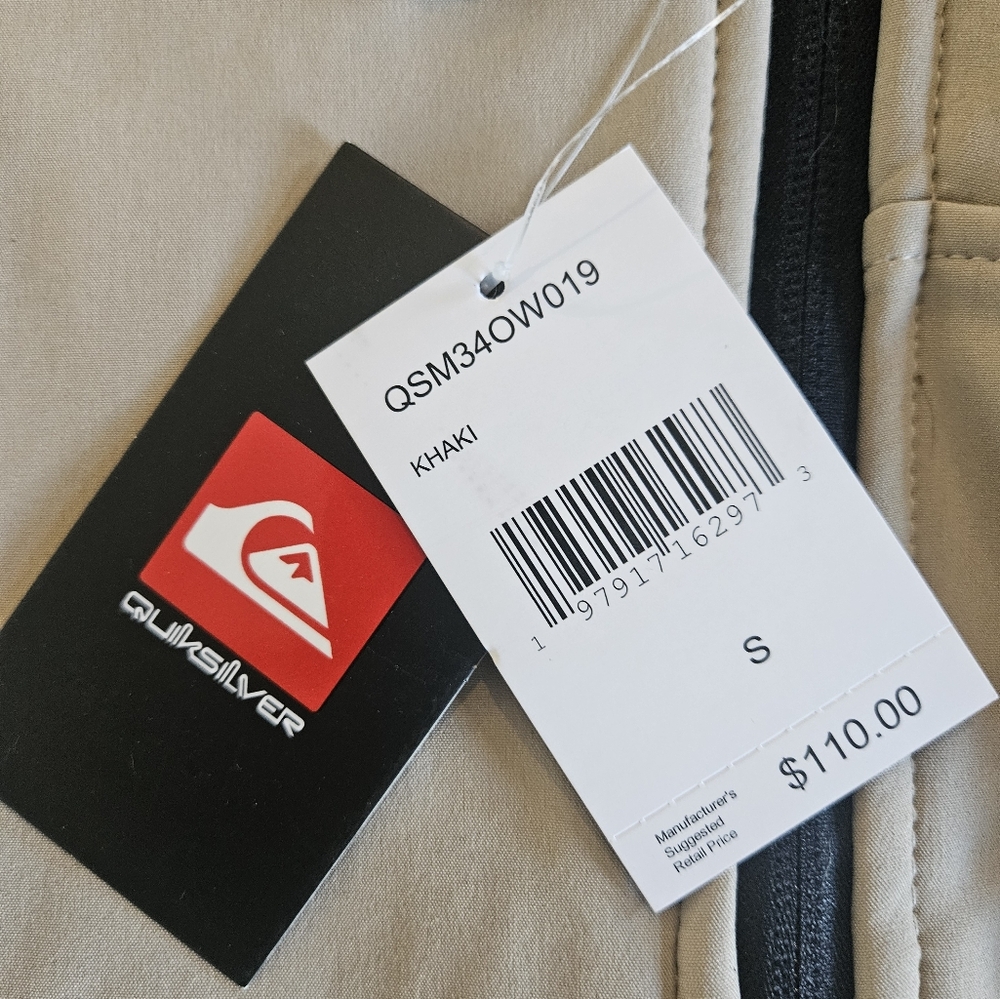 Quicksilver Tan Jacket with Hood - Picture 2 of 3
